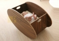 portatif ahşap bebek beşiği bb 020