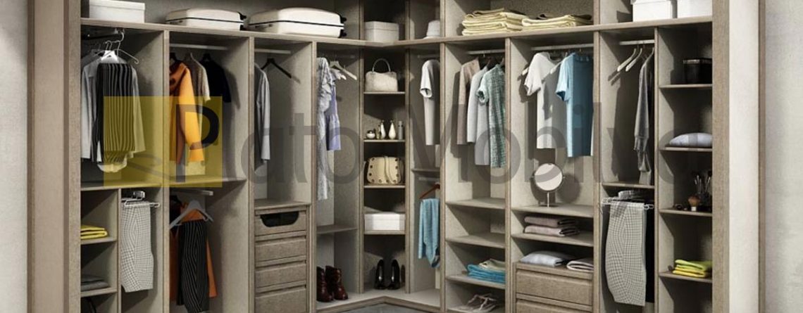 L Tipi Köşe Gardrop Dolap Modelleri GM-024