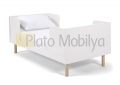 Beyaz Ahşap Bebek Beşiği  BB-049