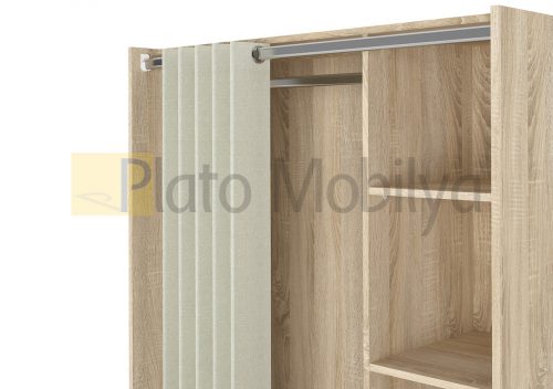 Perdeli Küçük Gardrop GM-034